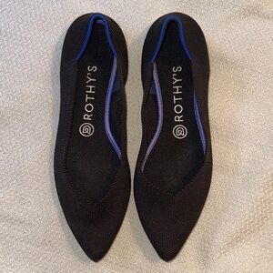 Rothy's The Point Flats - Black Size 8.5